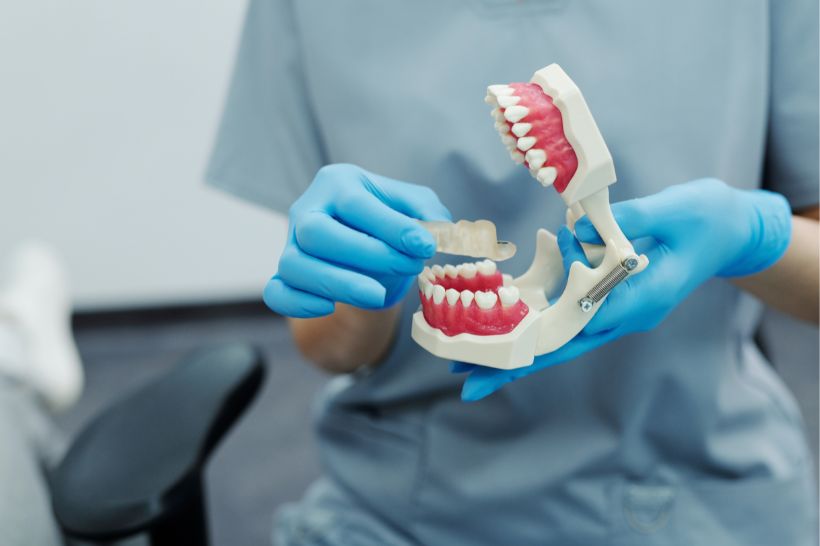 A moldagem com alginato funciona como uma cópia negativa da arcada dentária do paciente, auxiliando em diferentes tratamentos